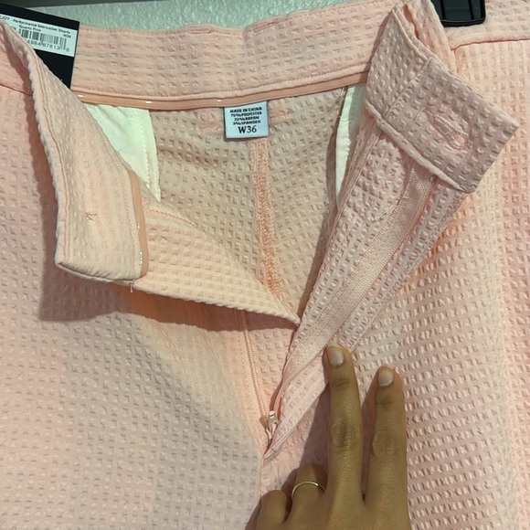 FootJoy Men's Performance Golf Seersucker Shorts Quartz Pink - Picture 4 of 7